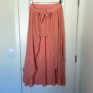 This is a High Low wrap skirt from Jack by BB Dakota